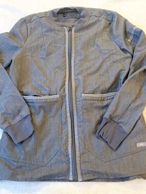 FIGS Bellery Scrub Jacket Graphite Grey